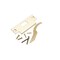 Trans Atlantic Co. Bright Brass Grade 3 Light Duty Residential Cylindrical Passage Hall/Closet Door Knob DL-ECB10-US3 - alternate 4